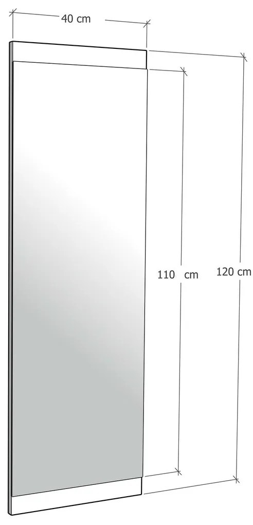 Lustro Boy Basic 40 x 120 cm
