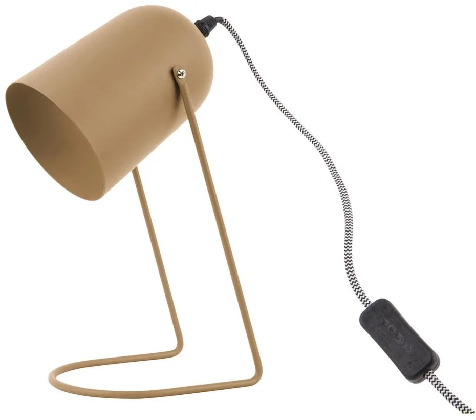 Brązowa lampa stołowa Leitmotiv Enchant, wys. 30 cm