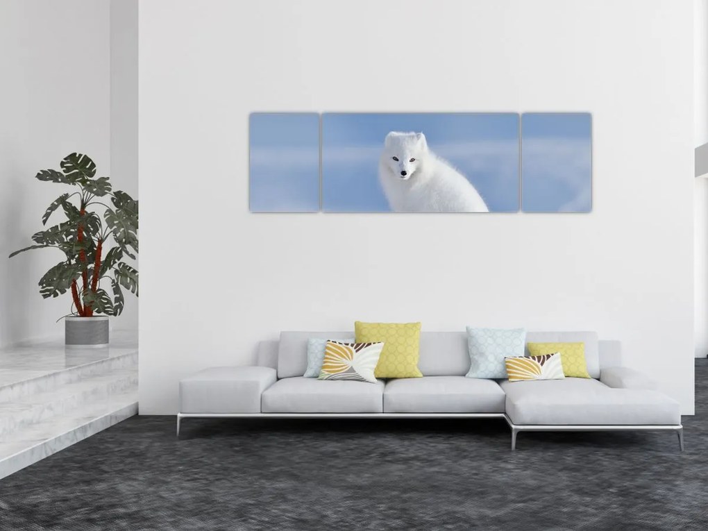 Obraz - Lis polarny (170x50 cm)
