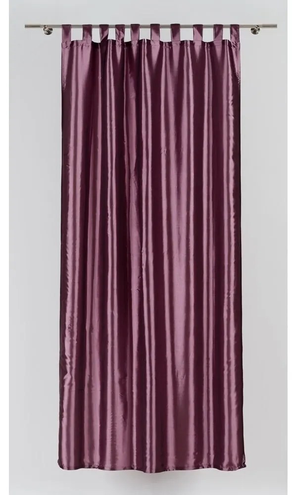 Ciemnofioletowa zasłona 140x245 cm Royal Taffeta – Mendola Fabrics