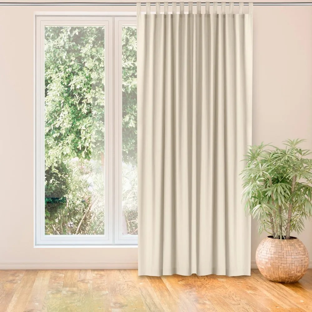 Kremowa zasłona 220x270 cm Carmena – Homede