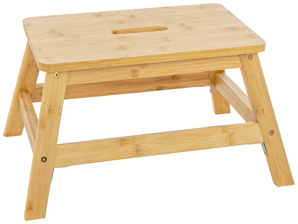Stołeczek drewniany BAMBOO, 1 stopień