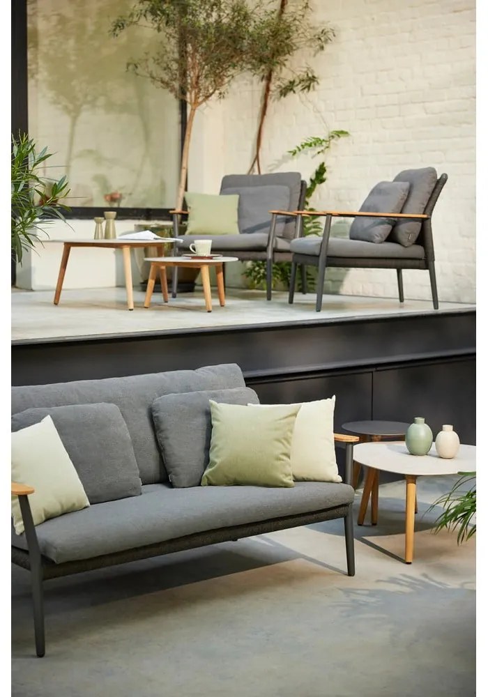 Ciemnoszara sofa ogrodowa Ray – Diphano