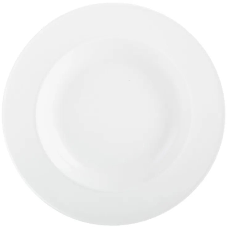 Biały porcelanowy talerz głęboki Mikasa Ridget, ø 30 cm