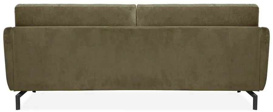 Zielona sofa z aksamitnym obiciem Scandic Magic, szer. 230 cm