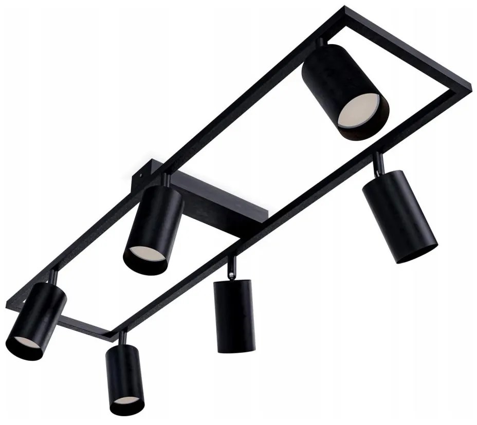 Oprawa punktowa 6xGU10/30W/230V czarna