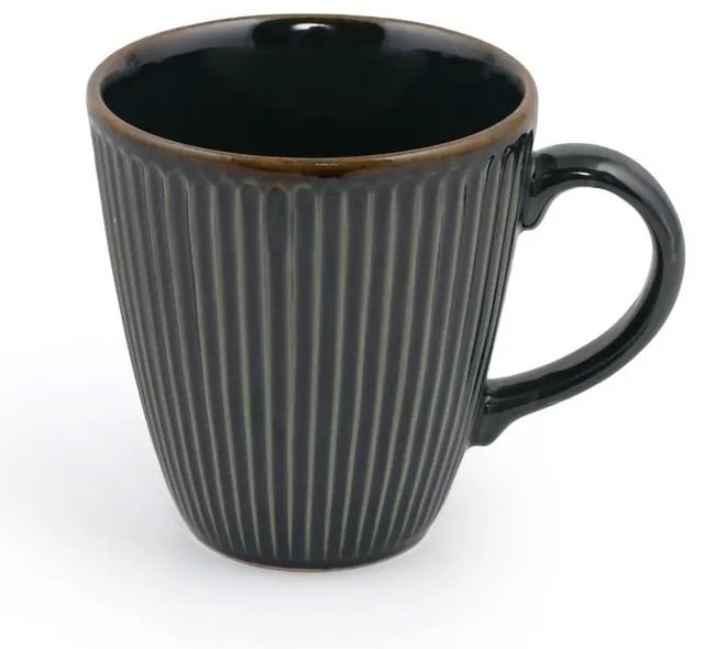 Ciemnozielone ceramiczne kubki zestaw 6 szt. 0.3 l – Hermia