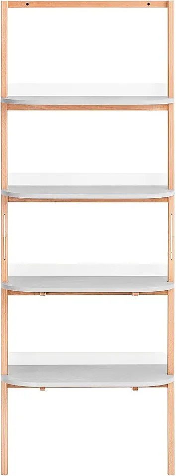 SoBuy, półka drabinowa, drabina dekoracyjna, białe półki do sypialni, HSTR02-HG