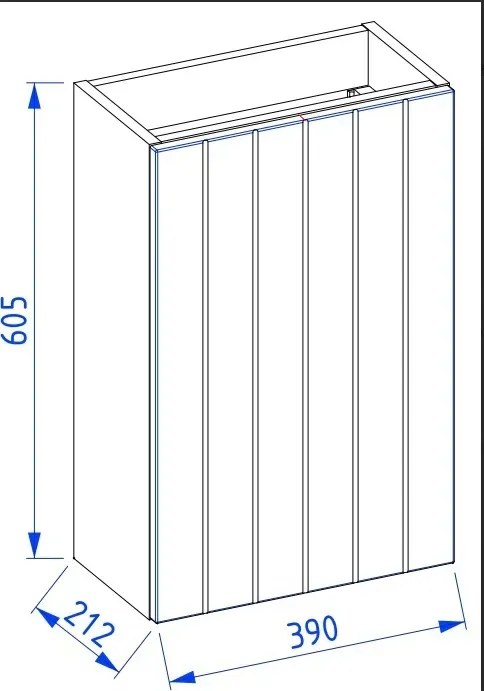 Zestaw Szafka z umywalką DIA 40 cm granatowy półmat KROFAM