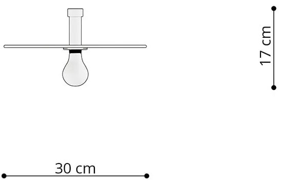 Czarna lampa sufitowa ø 30 cm Soho – Nice Lamps