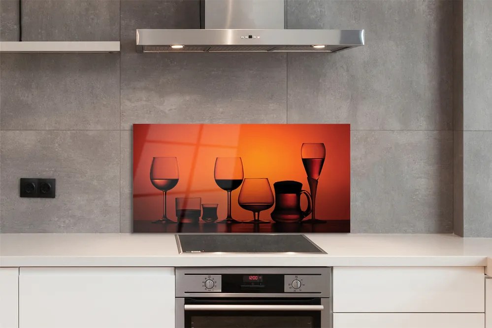 Szkło Ozdobne do Kuchni Zestaw Eleganckich Kieliszków