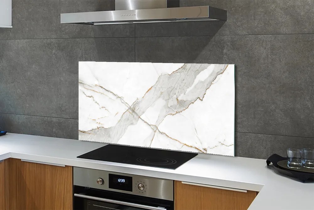 Szklany Panel Marmurowa Mozaika Barw