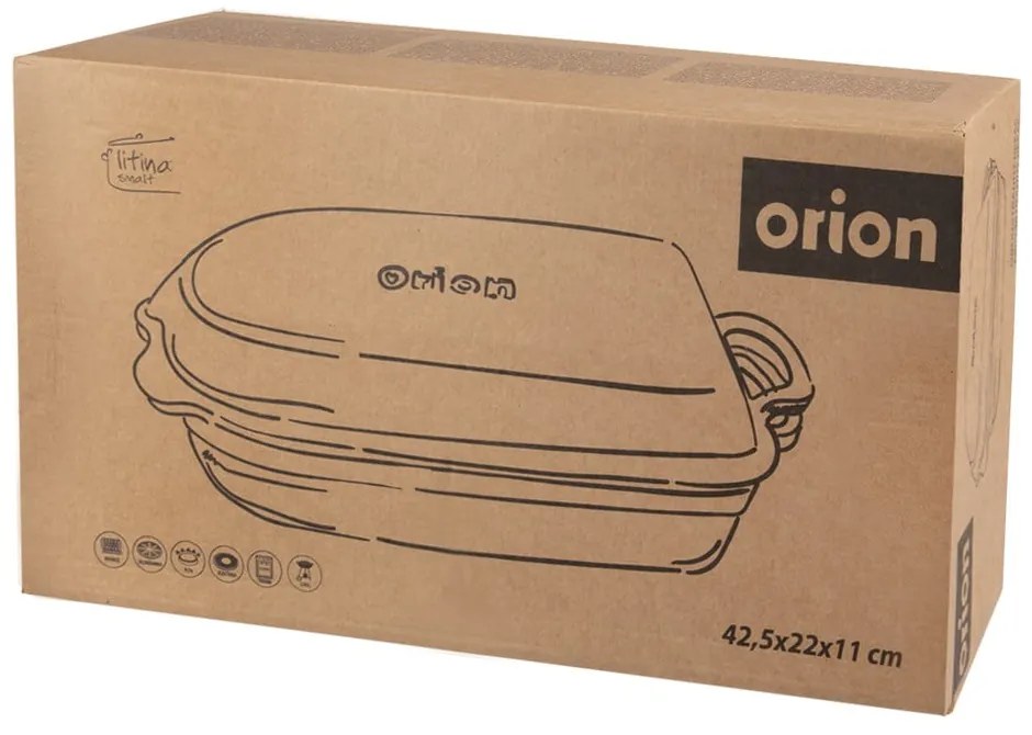 Żeliwna brytfanna 22x42,5 cm LITINA SMALT – Orion