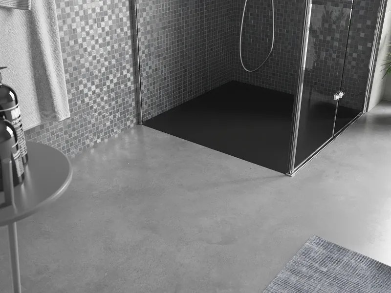 Mexen Amon brodzik kwadratowy SMC 100 x 100 cm, czarny - 4F701010