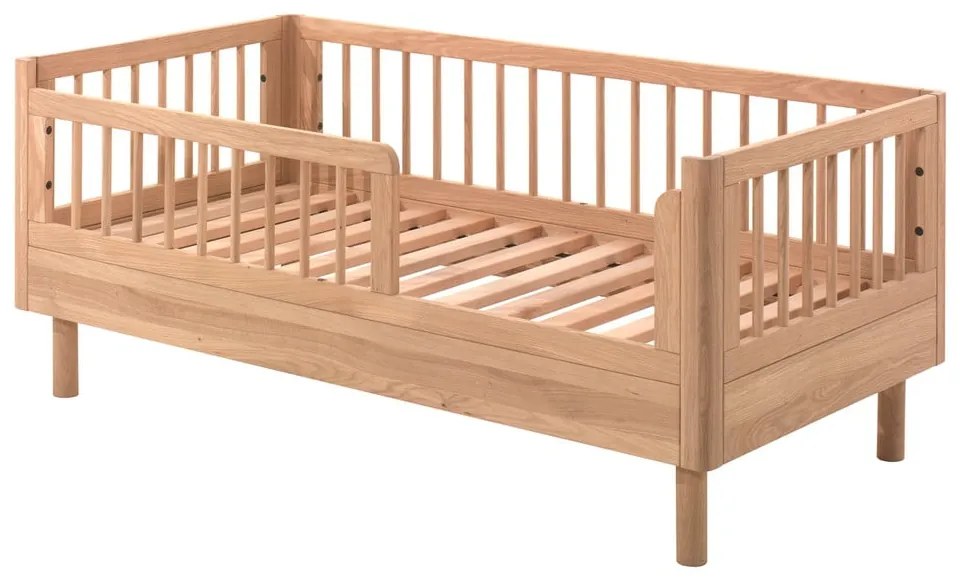 Łóżeczko z litego drewna dębowego 70x140 cm Forrest – Vipack