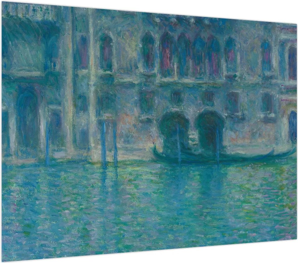 Obraz na szkle - Claude Monet, Palazzo da Mula, Venice, reprodukcje (70x50 cm)