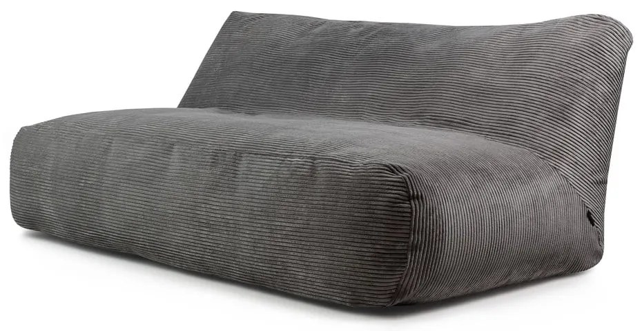 Ciemnoszary sztruksowy worek do siedzenia Sofa Tube 190 – SLOWDOWN