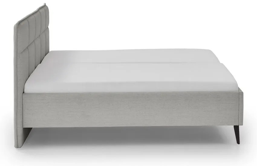 Jasnoszare łóżko dwuosobowe 200x200 cm Paulo – Meise Möbel