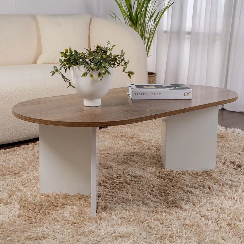 Stolik kawowy Sable Walnut White