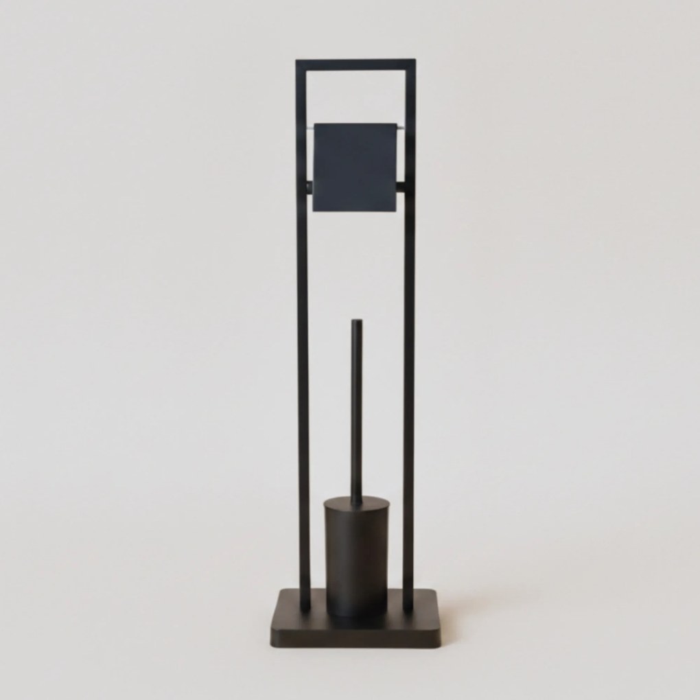 Szczotka do WC z uchwytem na papier toaletowy ARLE, 77 cm