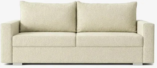 Sofa z Funkcją Spania DRAVOS Kremowa Nowoczesna