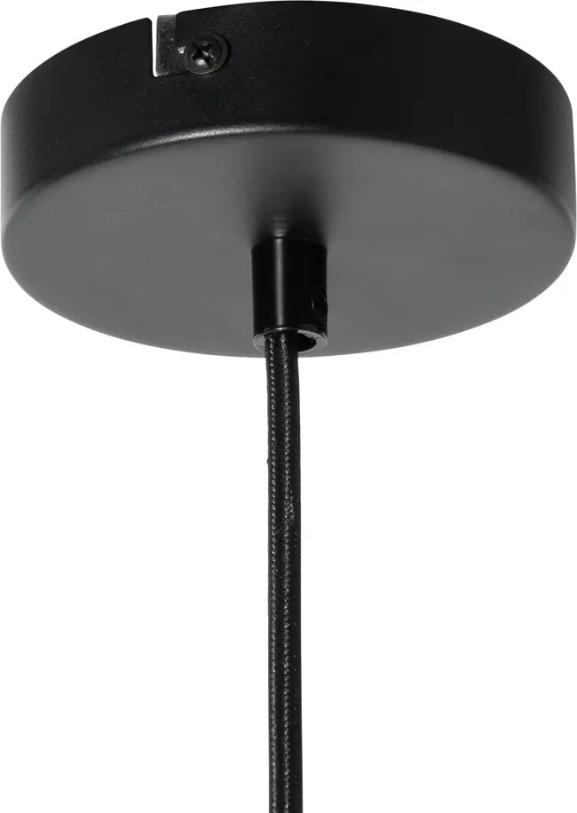 Lampa wisząca w stylu japandi, jedwab biały, 30 cm - Plu