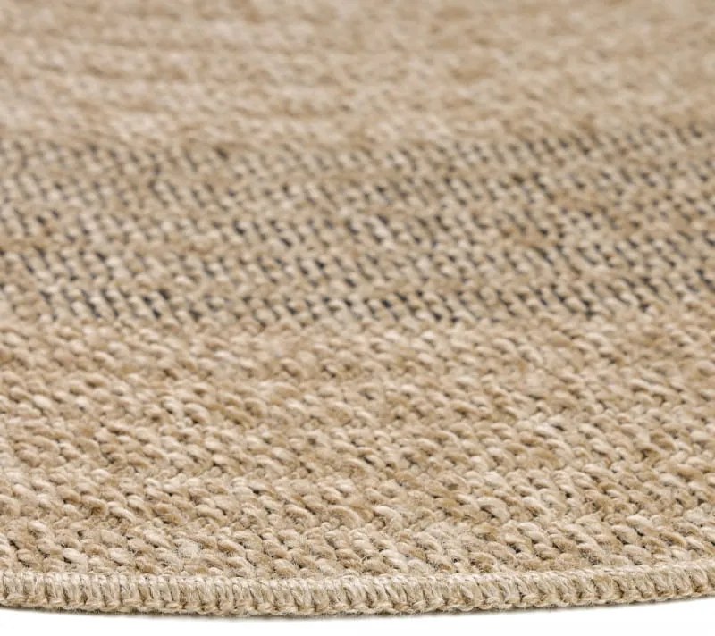 Dywan zewnętrzny okrągły Comilla beżowo-antracytowy 160 cm x 160 cm