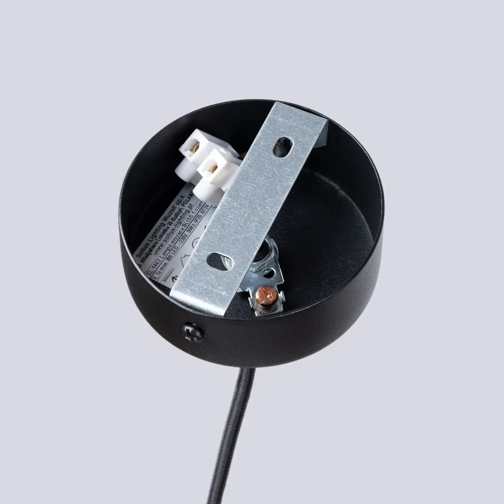 Lampa wisząca BLISS 1 czarna SOLLUX LIGHTING