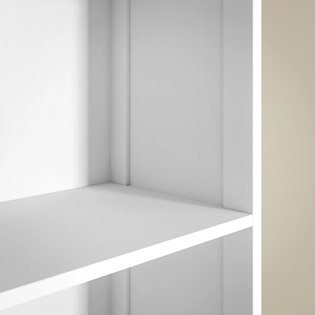 HOMCOM Szafka łazienkowa z 3 półkami, 1 szufladą, wytrzymała, MDF, Biała