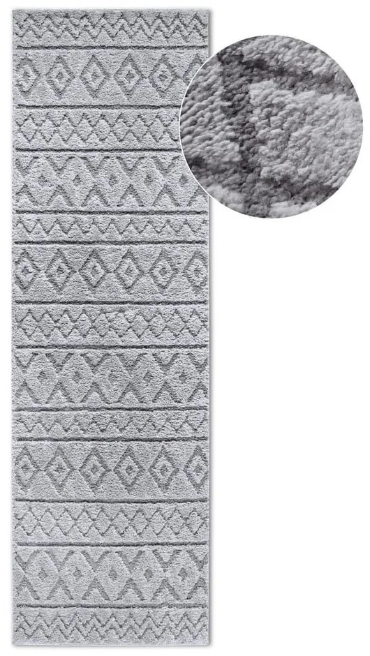 Szary chodnik 80x240 cm Itinerance Light Grey – Elle Decoration