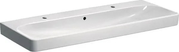Geberit 500.253.01.1 - Podwójna umywalka wisząca Smyle Square 120x48 cm ceramika/biała