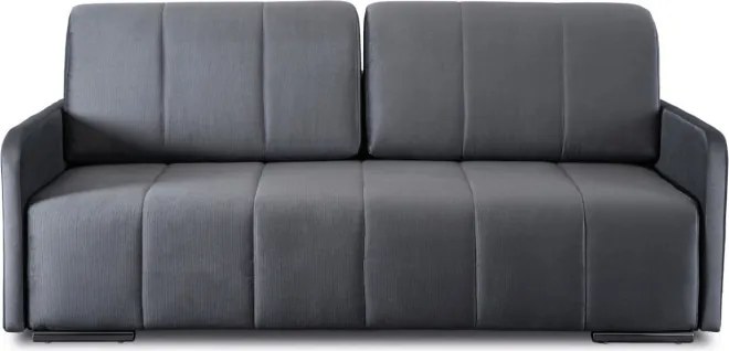 Sofa Rozkładana z Funkcją Spania IBIZA Dwuosobowa Szara Nowoczesna do Salonu