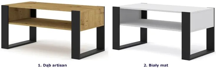 Prostokątna Ława Dąb Artisan A4-P41