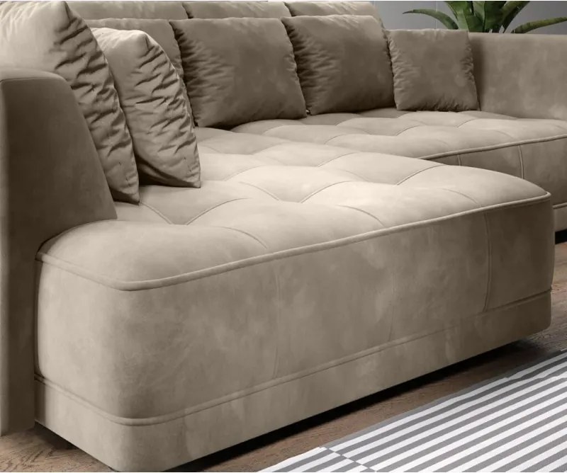 Narożnik TIGA BOX z funkcją spania z elektryczną regulacją siedziska WERSAL