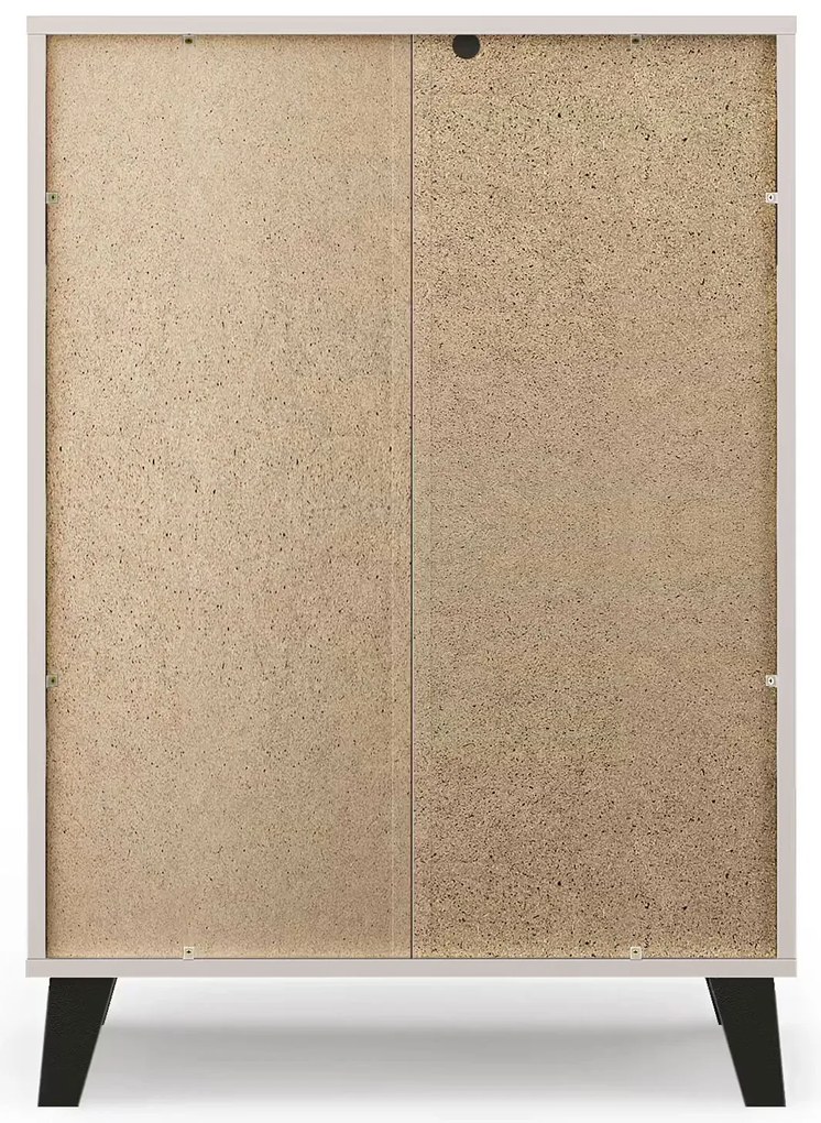 Komoda na czarnych nóżkach kaszmir + dąb artisan D1-L52