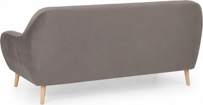 Szara 3-osobowa sofa CORANTI VELVET