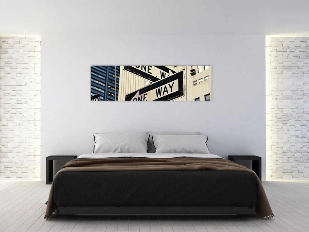 Obraz - New York ONE WAY (170x50 cm)