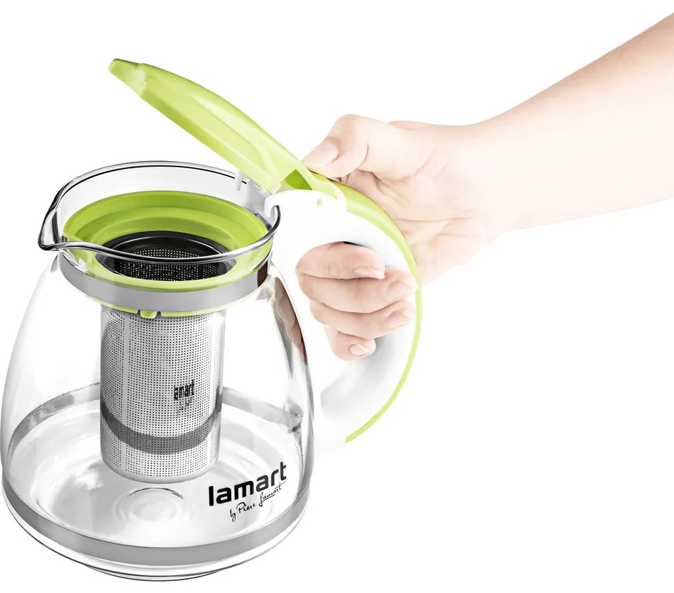 Lamart LT028 czajnik Verre 1,5 l, zielony, 1,5 l