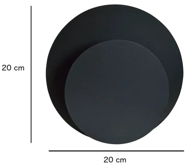 Biały okrągły nowoczesny kinkiet ścienny - 7X D028 S7-L39
