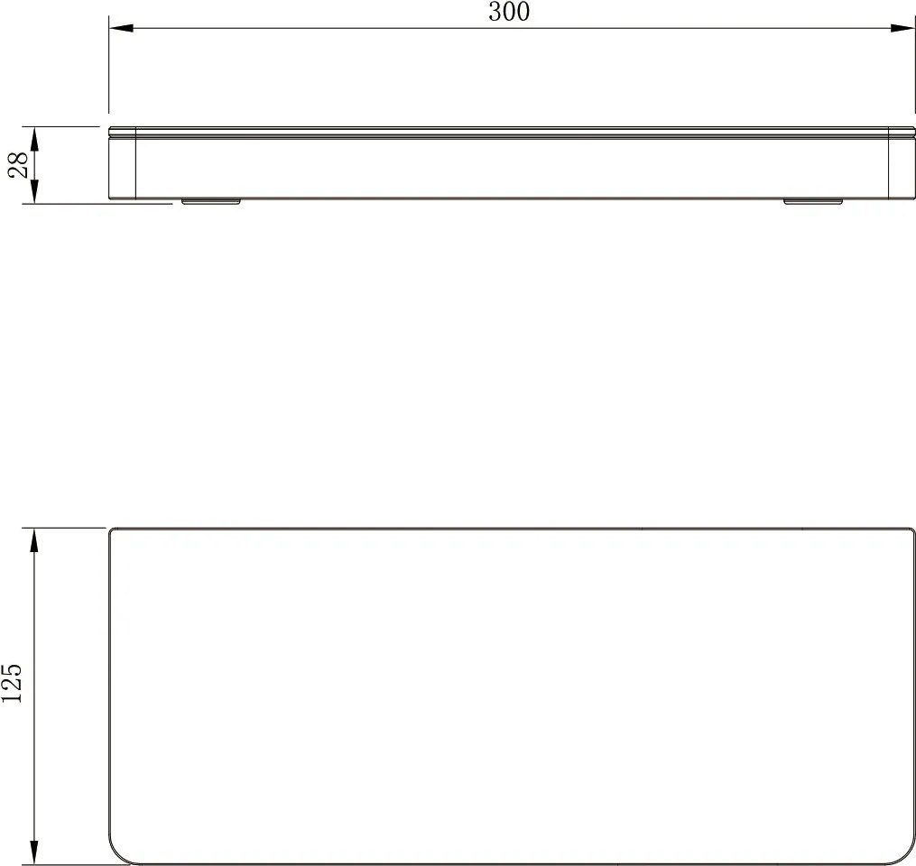 Półka ścienna półka łazienkowa G503