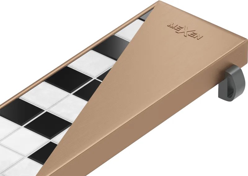 Mexen Flat M13 maskownica 2w1 do odpływu liniowego 70 cm, miedź szczotkowana - 1C19070