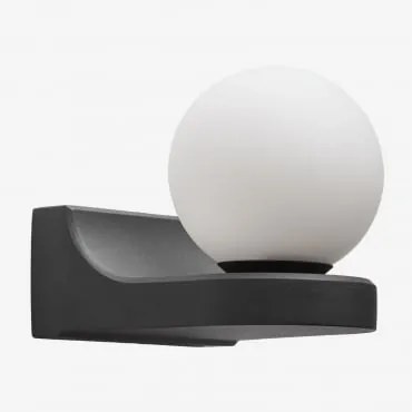 Lanham Kinkiet Ścienny Z Aluminium Czarna - Sklum