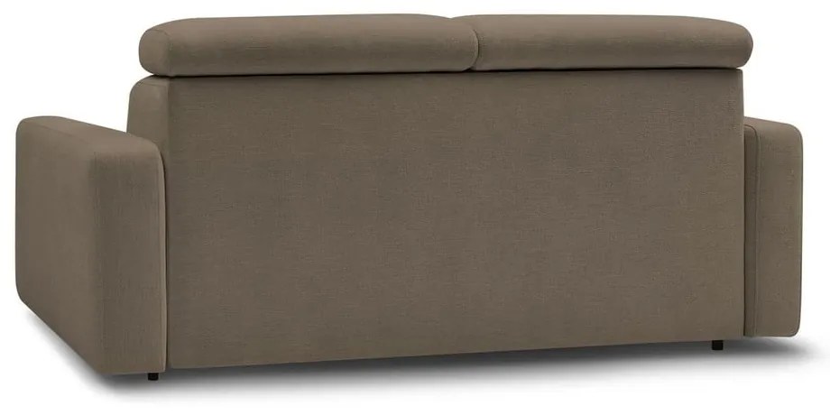Brązowa rozkładana sofa 195 cm Monaco – Bobochic Paris