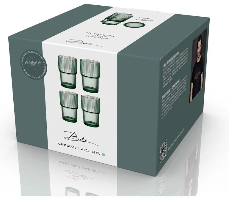 Szklanki zestaw 4 szt. 380 ml Kusintha – Bitz