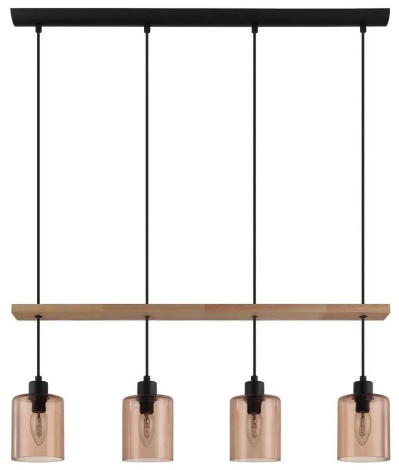 Eglo 43368 - Żyrandol na lince COOLMONT 4xE14/40W/230V