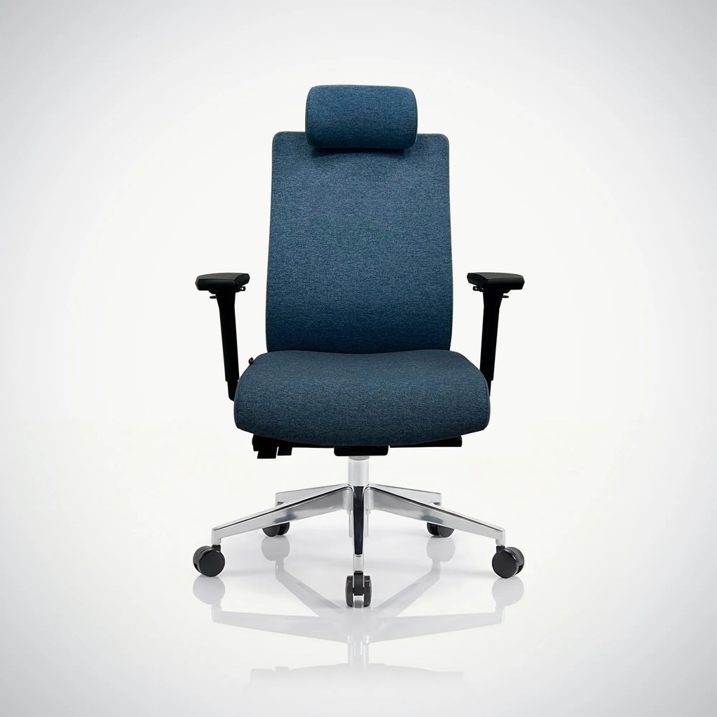 Fotel biurowy ergonomiczny ciemnoniebieski VECTOR