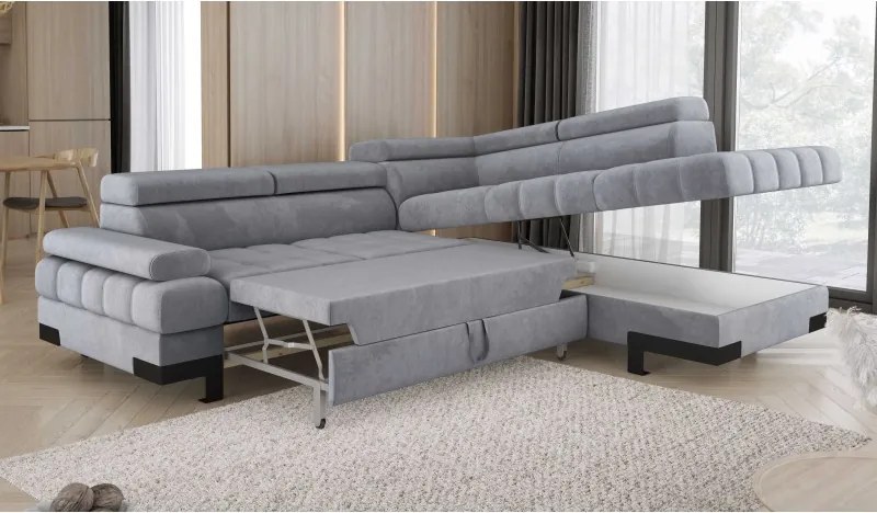 Narożnik SELVA L z funkcją spania i pojemnikiem SALVADOR 14 WERSAL