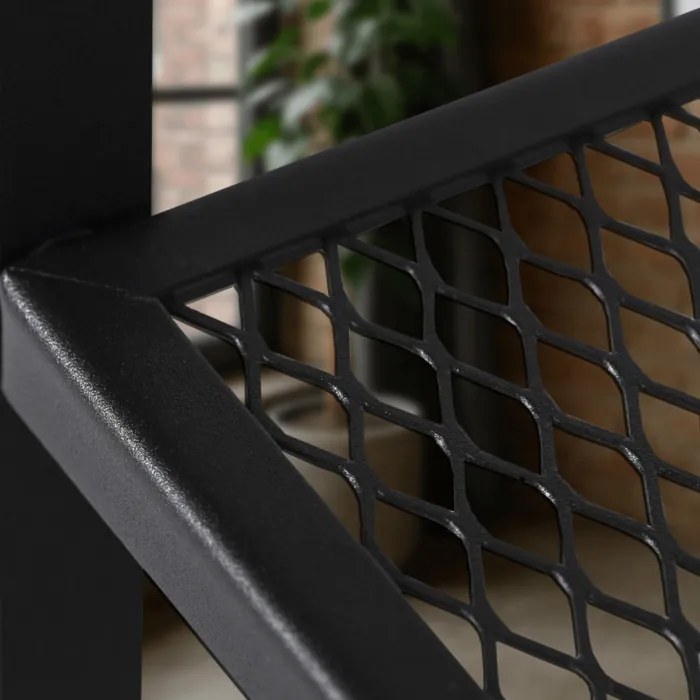 Stolik Kawowy CARTER 60 cm Dąb Rustykalny/Czarny Nowoczesny Loft