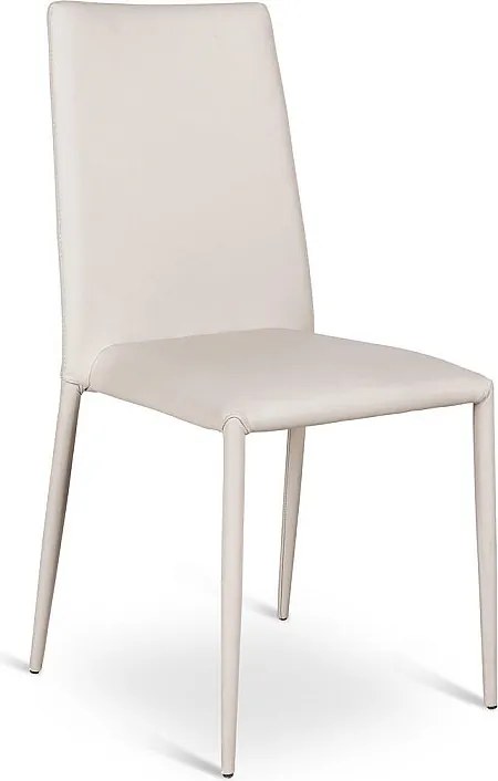 Cleo - 4-częściowy fotel z szarej ekoskóry