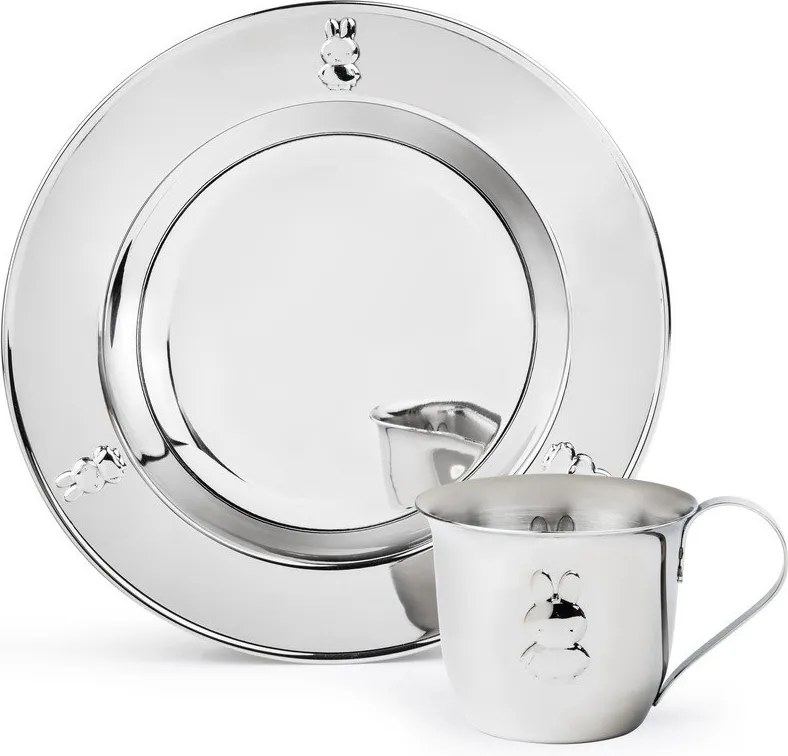 Zestaw naczyń dla dzieci 2 szt. ze stali nierdzewnej Miffy – Zilverstad